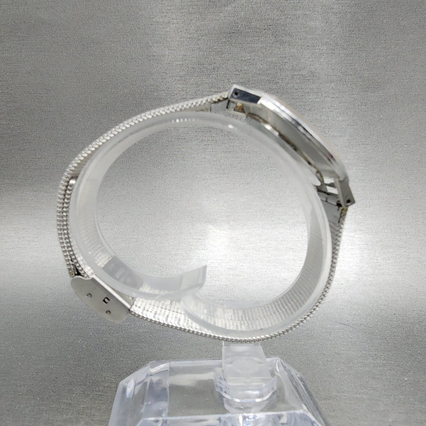 Seiko Chariot Watch Men 33mm White Woven Dial Steel Manual Wind 22200180 PARTS9