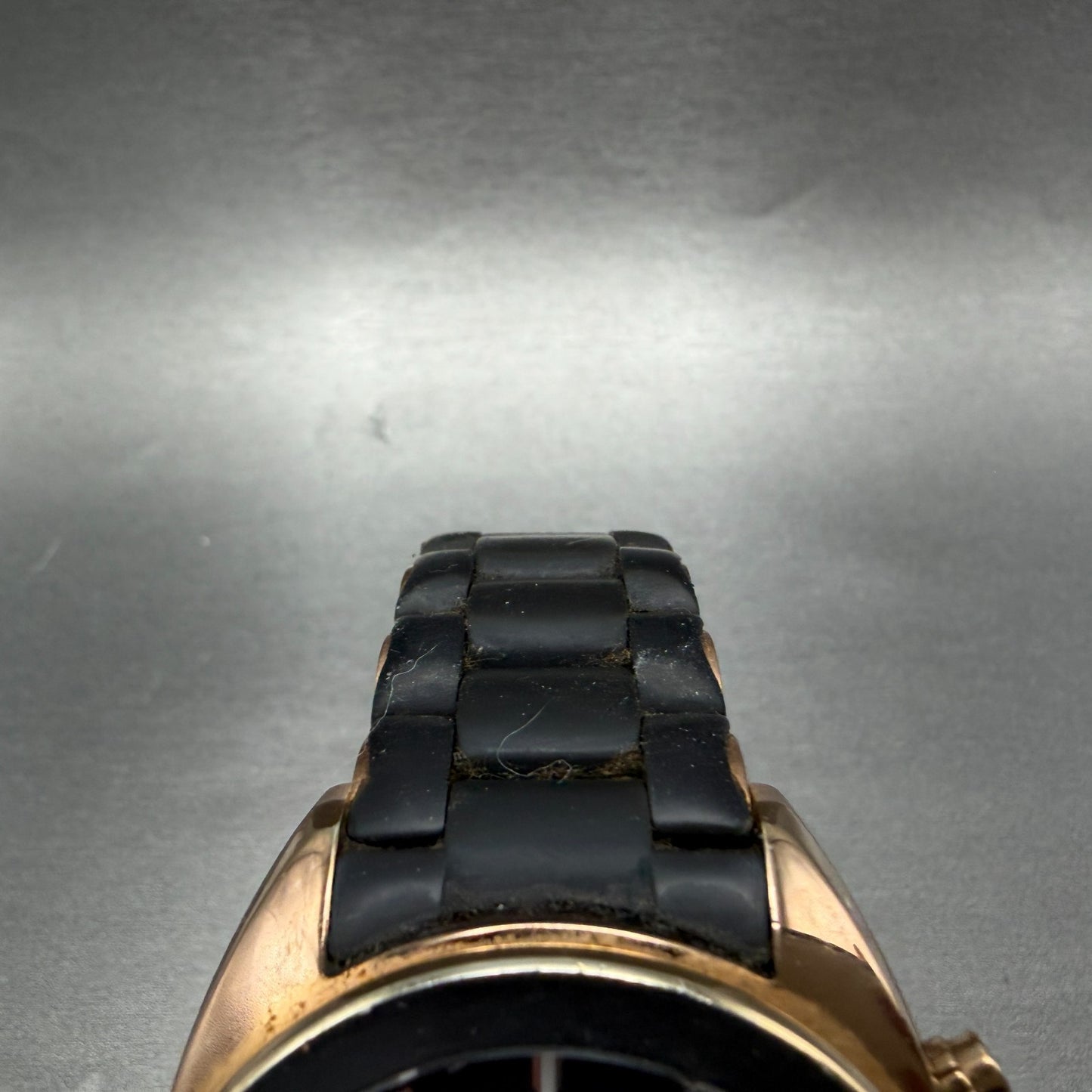 Emporio Armani Sportivo Chronograph Watch Men 43mm Black Dial Rose Gold New batt4