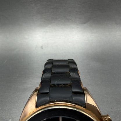 Emporio Armani Sportivo Chronograph Watch Men 43mm Black Dial Rose Gold New batt4