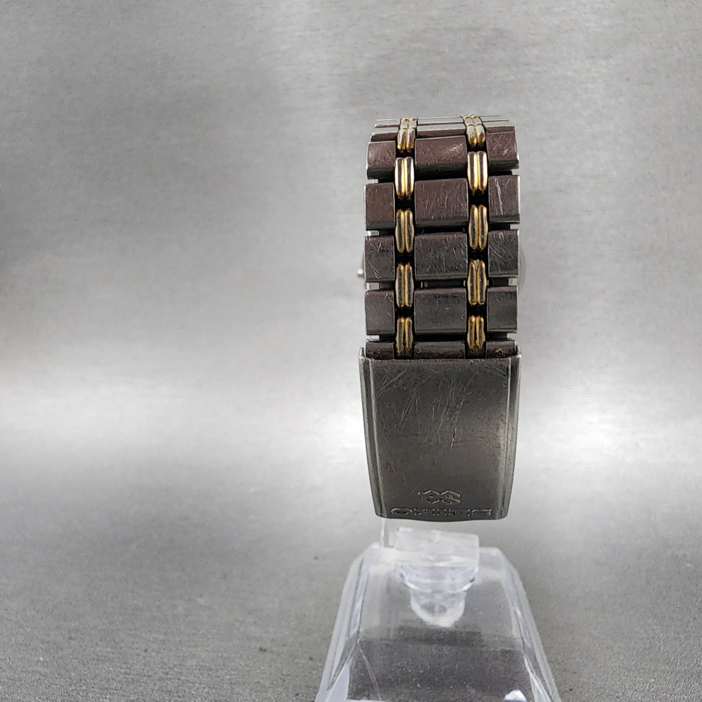 Seiko SQ Watch Men 33mm Silver Dial Two Tone Date Round 5y227a09 PARTS8