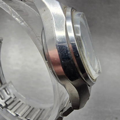 Seiko Automatic Watch Women 29mm Green Dial Silver Tone Daydate 2206-0440 PARTS!4