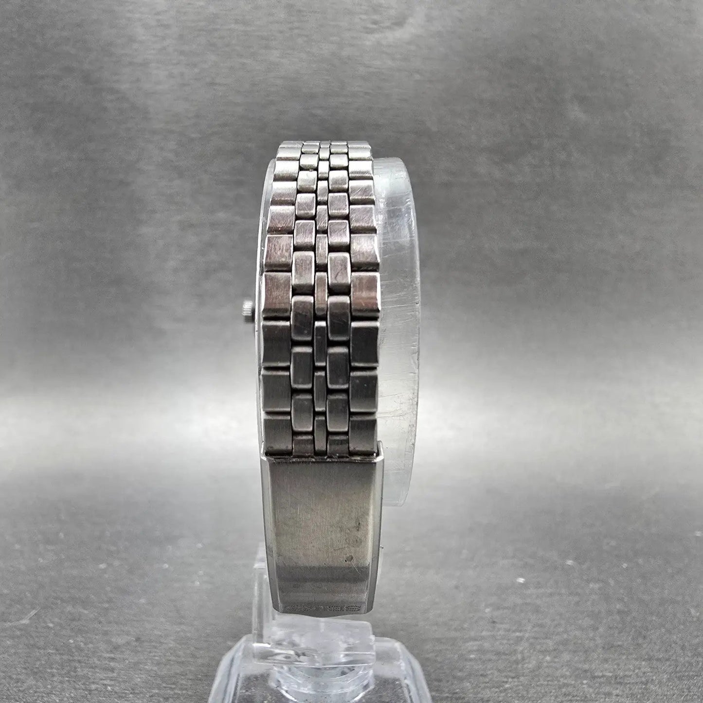 Seiko Automatic Watch Women 25mm Silver Dial Silver Tone Date 4205-0170 Runs8