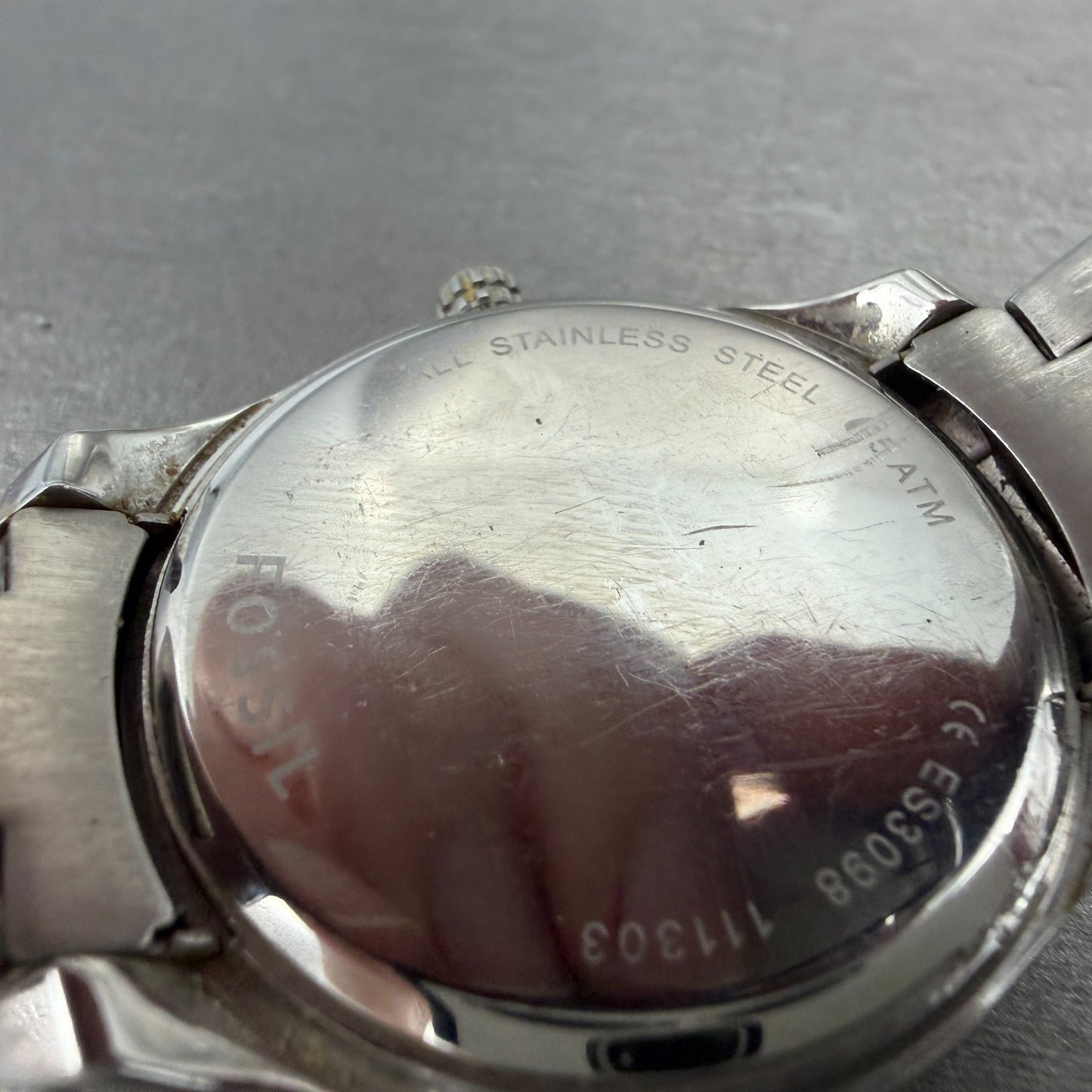 Fossil Stella Watch Women 38mm MOP Dial Steel Daydate ES3098 Round New battery9
