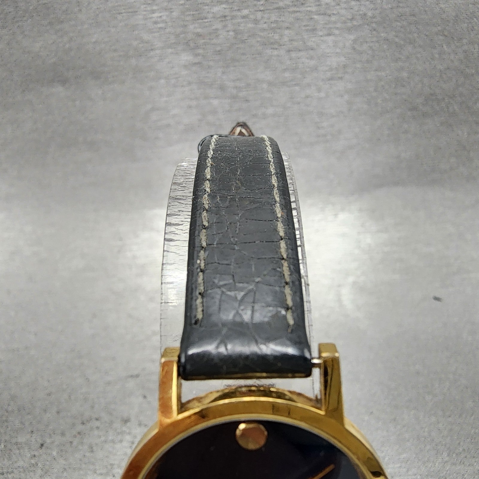Movado Museum Watch Women 25mm Blue Dial Gold Tone Round 8725832 New Battery4