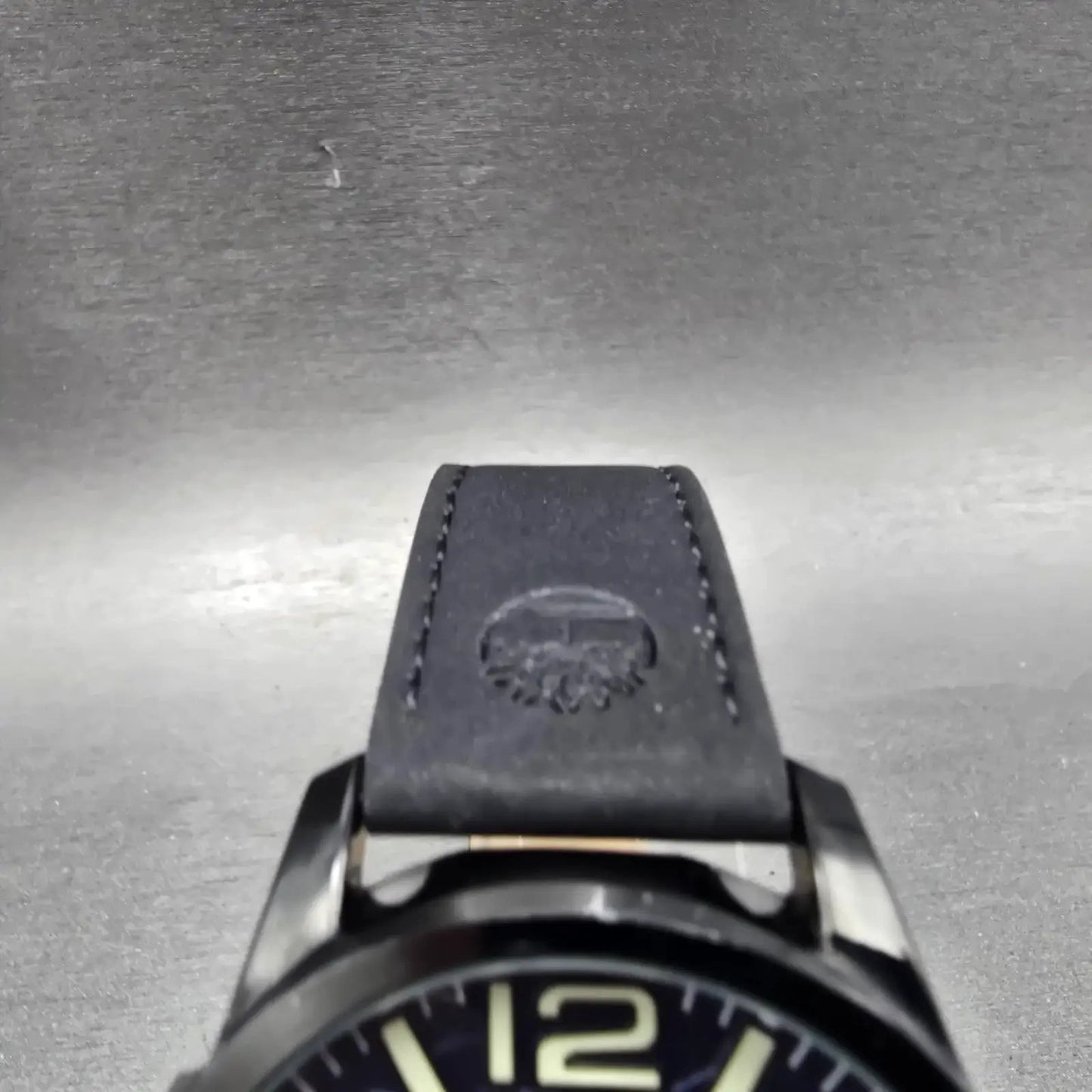 Timberland Ackley Watch Men 46mm Blue Dial Black Tone Round New Batt4
