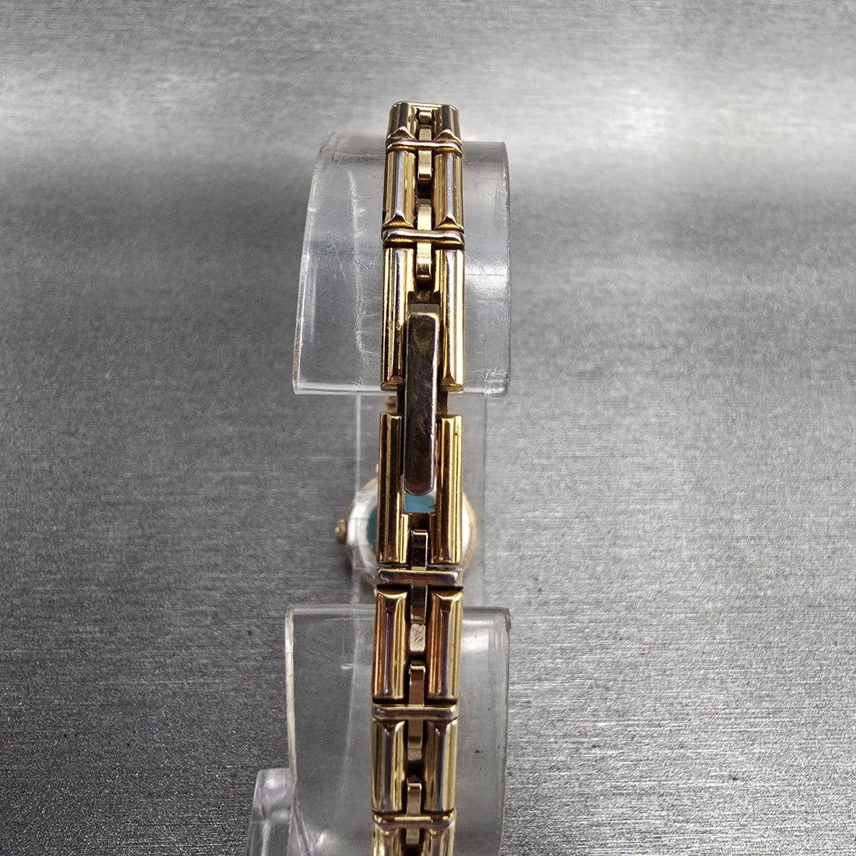 Seiko Lassale Watch Women 14mm Brown Dial Gold Tone Round 1E50-0149 New Battery7