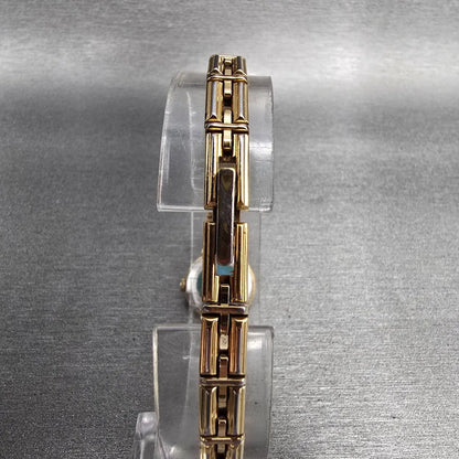 Seiko Lassale Watch Women 14mm Brown Dial Gold Tone Round 1E50-0149 New Battery7