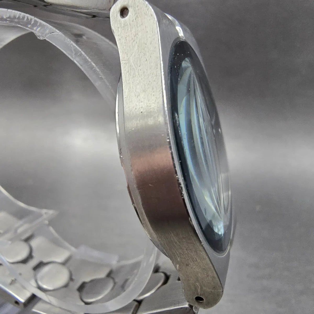 Fossil Arkitekt Watch Men 35mm Gray Dial Silver Tone Round FS-2696 New Battery3
