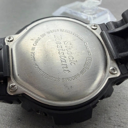 Casio G-Shock DW-6900MS Watch Men 51mm Black Red Alarm Chrono Digital New Batt9