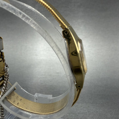 Seiko Watch Women 16mm Champagne Dial Gold Tone Round 2C20-5309 New Battery3