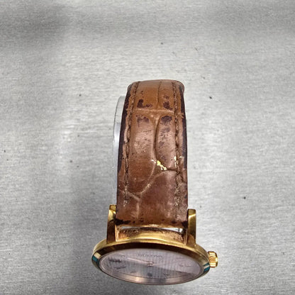 Bulova Watch Women 27mm White Dial Gold Tone Round 97L121 New Battery Vintage4