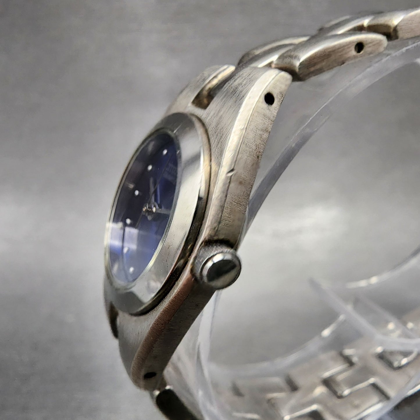 Citizen Watch Women 23mm Blue Dial Silver Tone Round 5930S99027 New Battery2