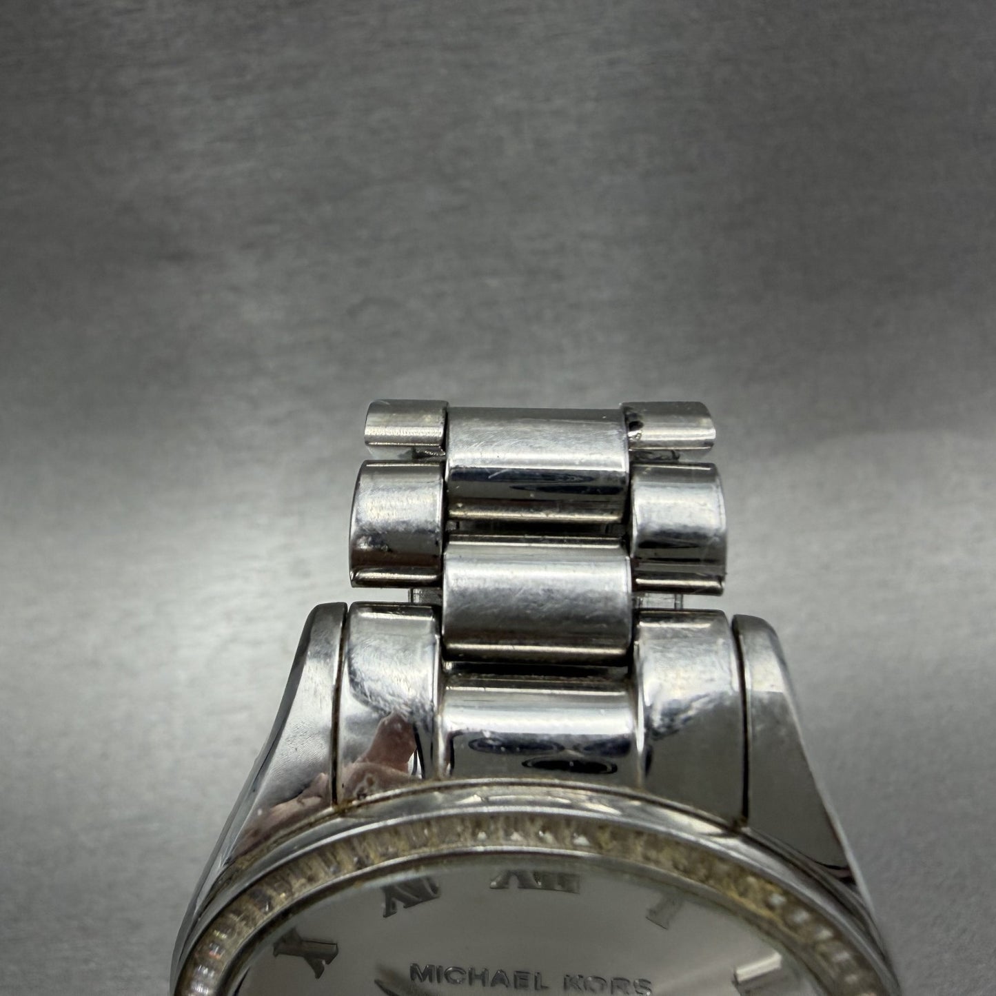 Michael Kors Blake Watch Women 42mm Silver Dial Silver Tone Round MK3243 NewBatt4