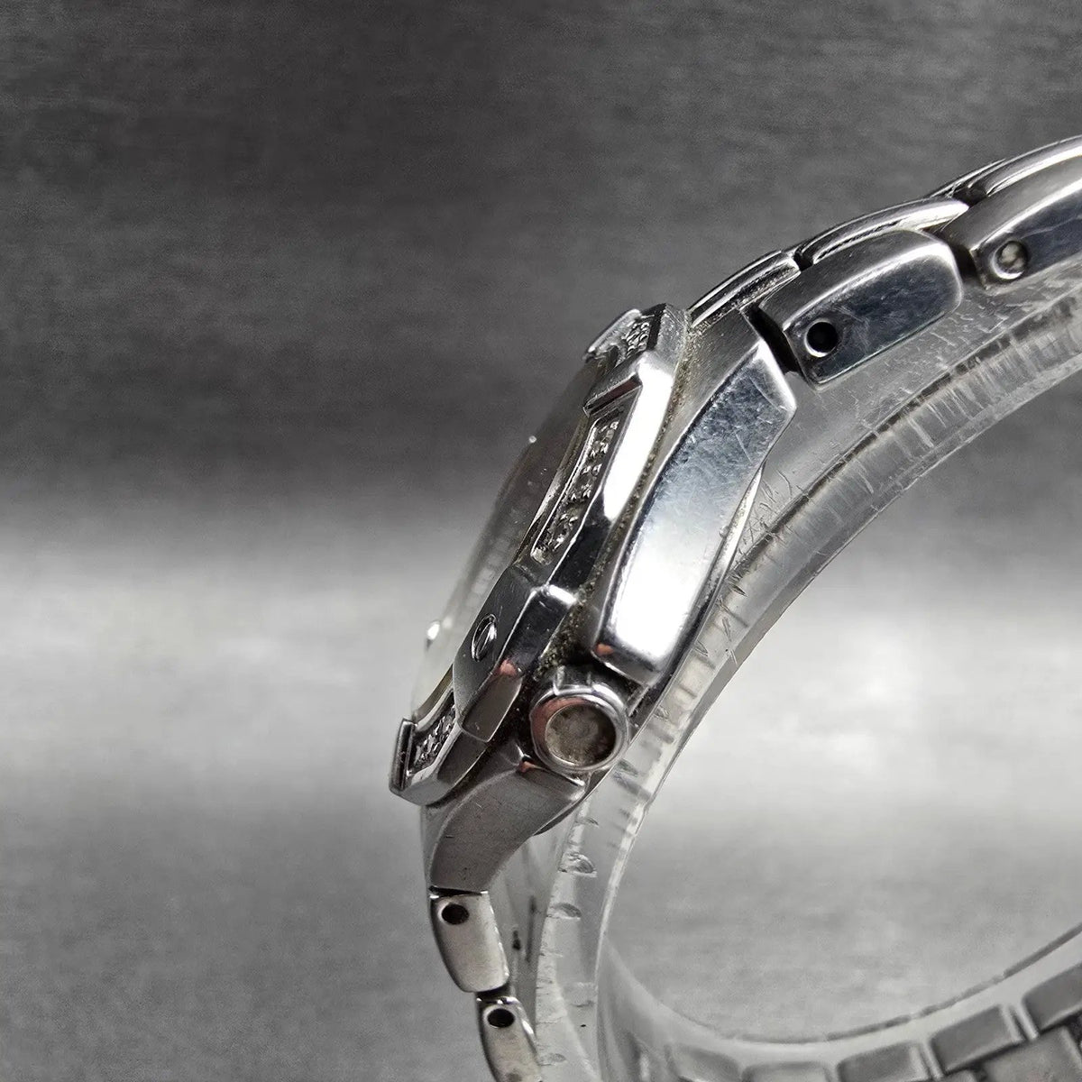 Seiko Coutura Watch Women 24mm Silver Dial Silver Tone Gemmed 1N01-0LE0 New Batt2