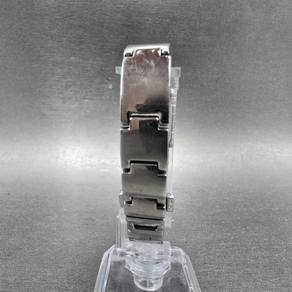 Citizen Eco-Drive Tank Watch Women 14mm Black Dial Silver Tone G620-S033730 Runs8