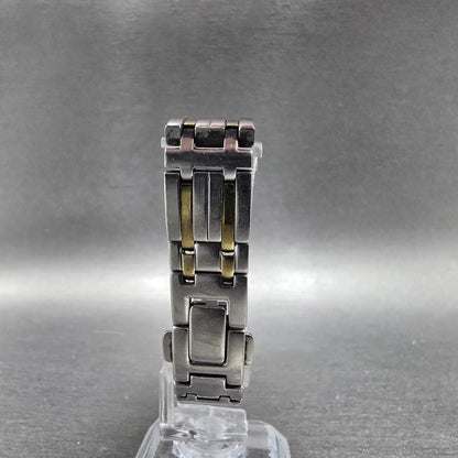 Citizen Eco-Drive Ciena Tank Watch Women 15mm MOP Dial Two Tone Rectangle Works7