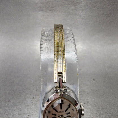 Citizen Rhone Watch Women 15mm Silver Dial Silver Tone Oval Manual Runs4