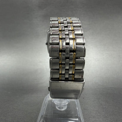 Seiko Spirit Tank Watch Men 28mm White Dial two Tone 7n01-5210 New Battery AL7