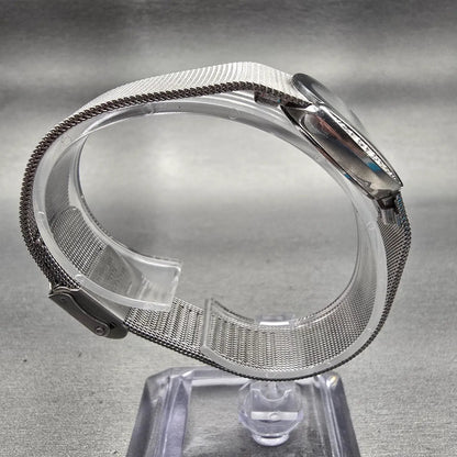 Skagen Watch Women 26mm MOP Dial Silver Tone Crystals Round 689SSS New Battery8