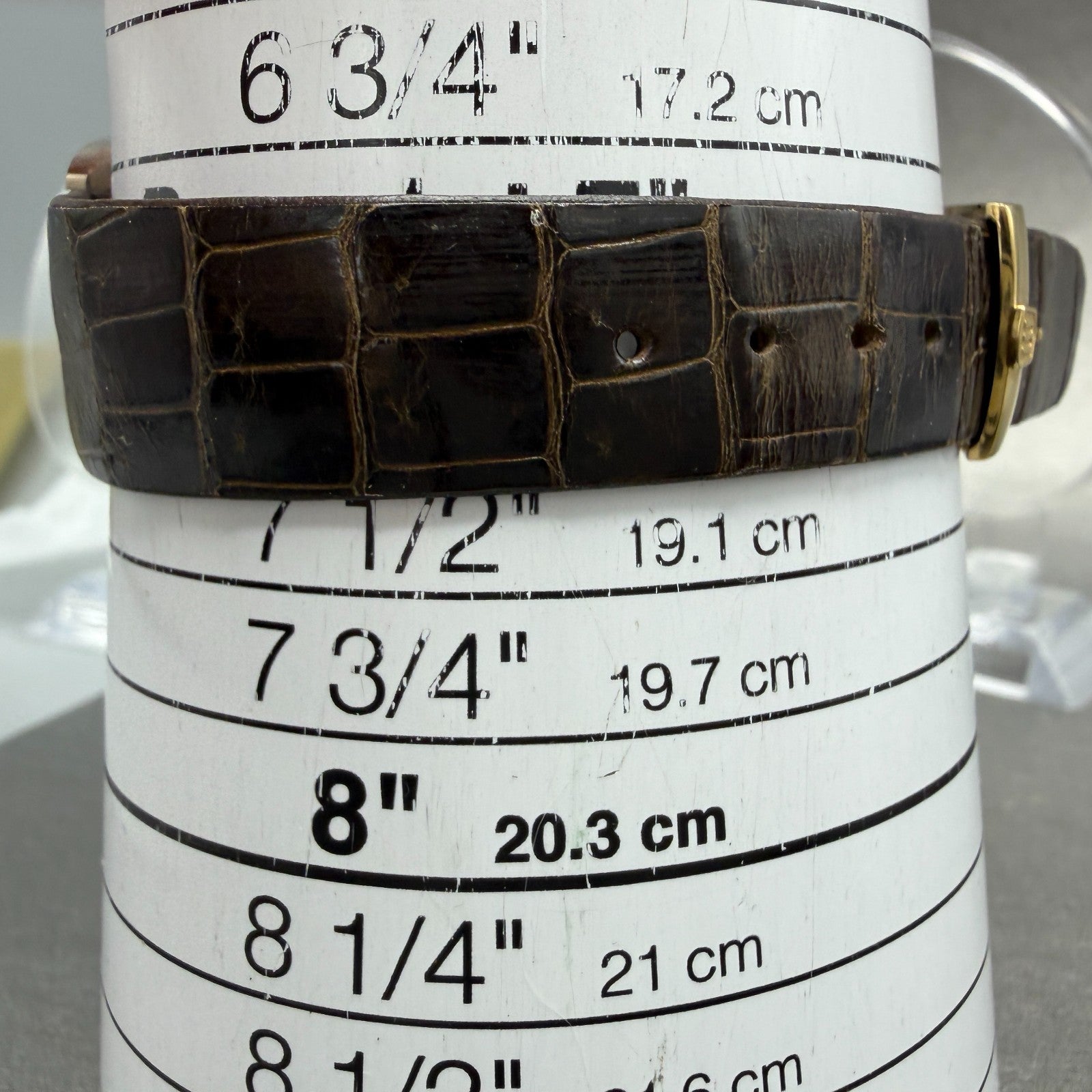 Waltham Dynax Tank Watch Men 28mm Gold Dial Tungsten Rectangle New Battery10
