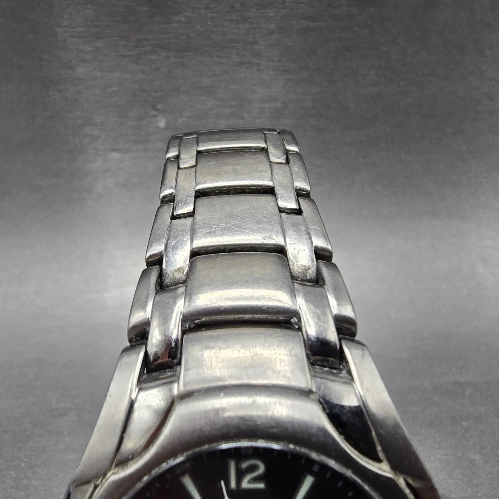 Citizen Eco-Drive Watch Men 41mm Black Dial Titanium Date E111-K006368 Runs DFSF4