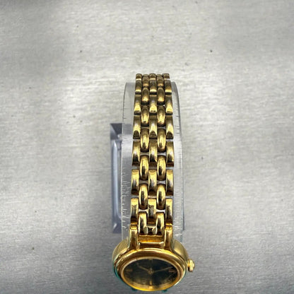Seiko Watch Women 19mm Black Dial Gold Tone Round 1N00-0C49 New Battery Vintage4