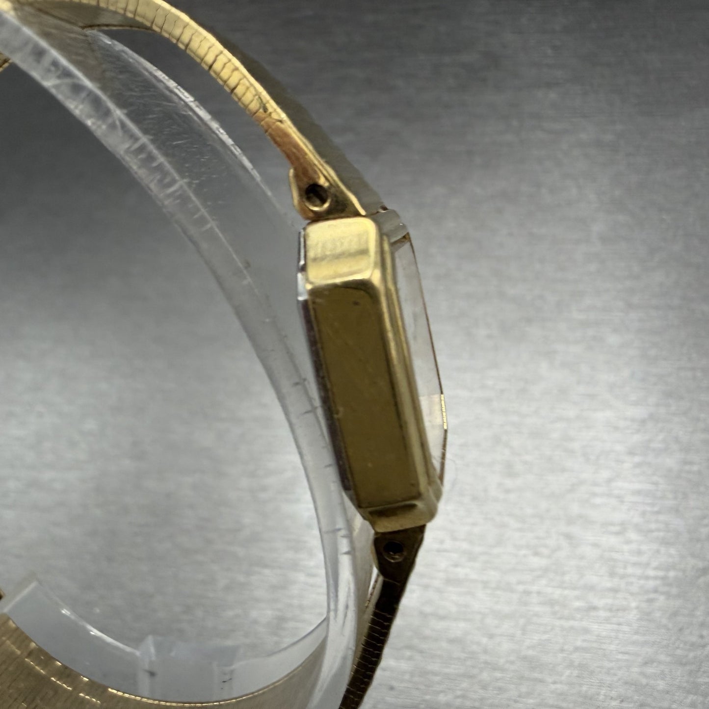 Seiko Watch Women 19mm White Dial gold Tone Octagon VTG 2320-6590 New Battery3