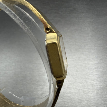 Seiko Watch Women 19mm White Dial gold Tone Octagon VTG 2320-6590 New Battery3