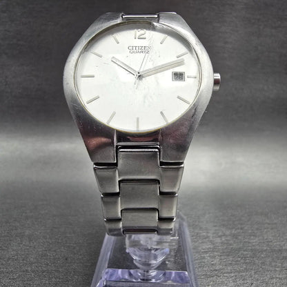 Citizen Watch Men 36mm Silver Dial Silver Tone Date Round 2510-S99281 New Batt5
