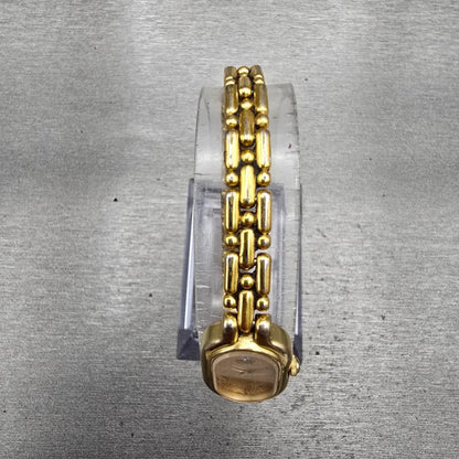 Seiko Watch Women 14mm Gold Dial Gold Tone Oval 1E20-6039 New Battery Vintage4