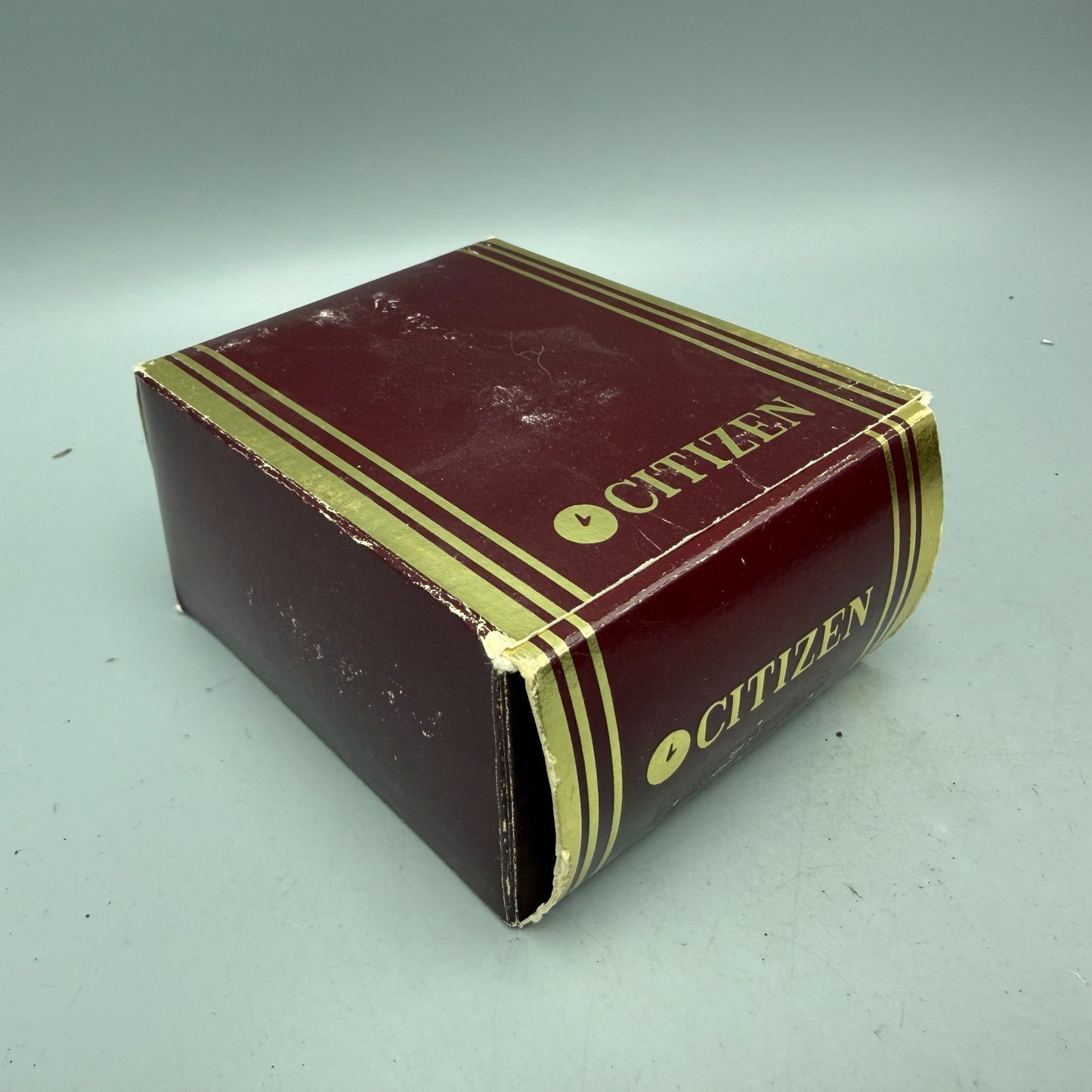 Citizen Presentation Watch Box Case Red Plastic 1990's 1980's Rectangle VTG AV8