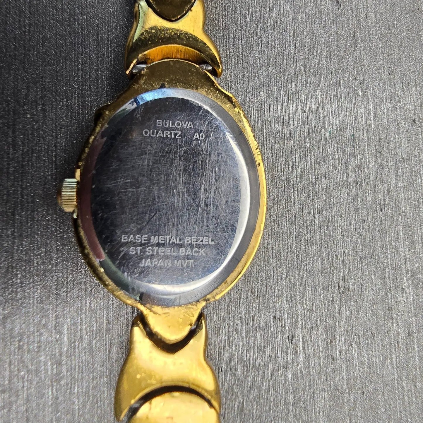 Bulova Watch Women 17mm MOP Dial Gold Tone Oval 97T67 New Battery10