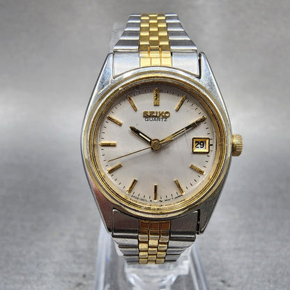 Seiko Watch Women 24mm Silver Dial Two Tone Daydate Round 3Y030010 New batt0