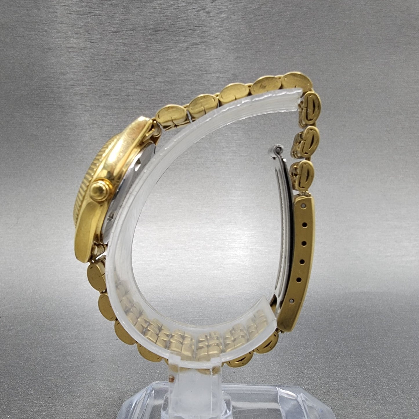 Citizen CQ President Watch Women 26mm MOP Dial Gold Tone Daydate Round New Batt6