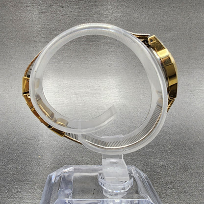 VTG Bulova Watch Women 17mm Cream Dial Gold Tone Round 83390 New Battery