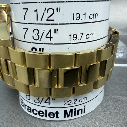 Invicta Dive Watch Men 43mm Champagne Dial Gold Tone Date Round 15032 New Batt10