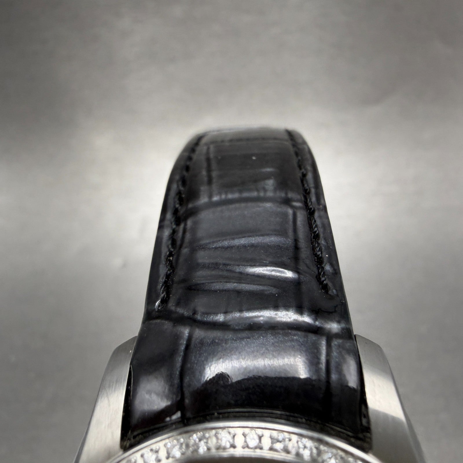 Tissot Couturier Watch Women 32mm Black Dial Steel Diamond Bezel NO CASEBACK4