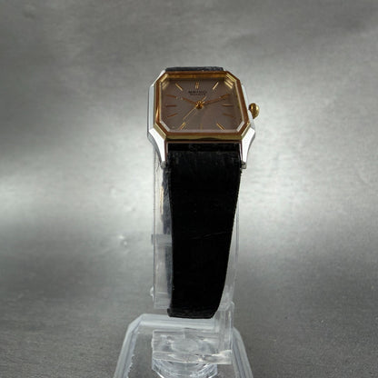 Seiko Tank Watch Women 20mm Silver Dial Two Tone Rectangle 7321-5240 New Battery5
