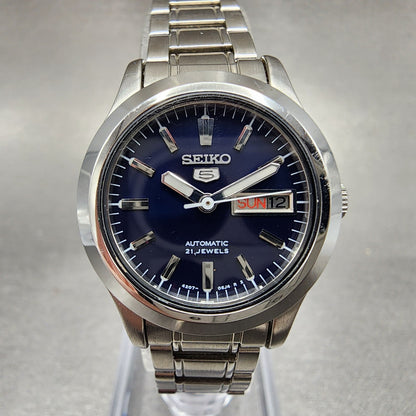 Seiko 5 Watch Women 25mm Blue Dial Steel Dadyate Round Automatic Runs 420701F00
