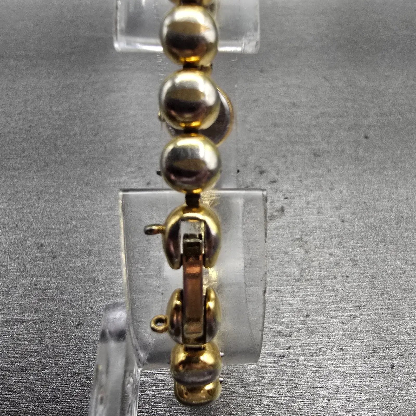 Seiko Watch Women 14mm Champagne Dial Gold Tone Round 1E20-0079 New Battery VTG7