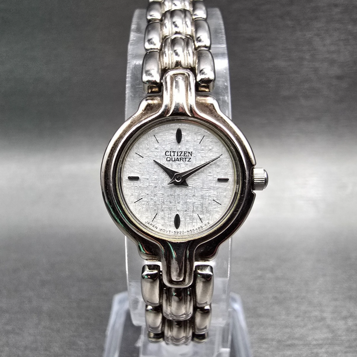 Citizen Watch Women 21mm Silver Dial Silver Round 5920-S57707 New Battery VTG0