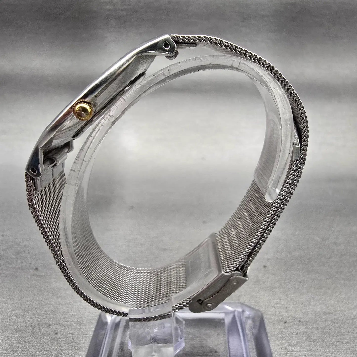 Skagen Watch Men 33mm Silver Dial Silver Tone Round Mesh Band 233LGSC New Batt6