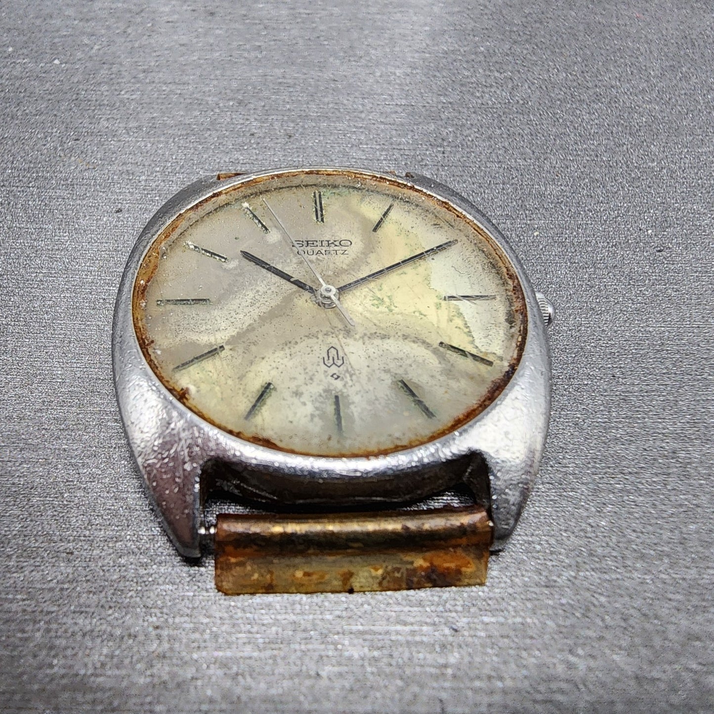 Seiko Watch Men 33mm Silver Dial Silver Tone Round 7b308000 PARTS3
