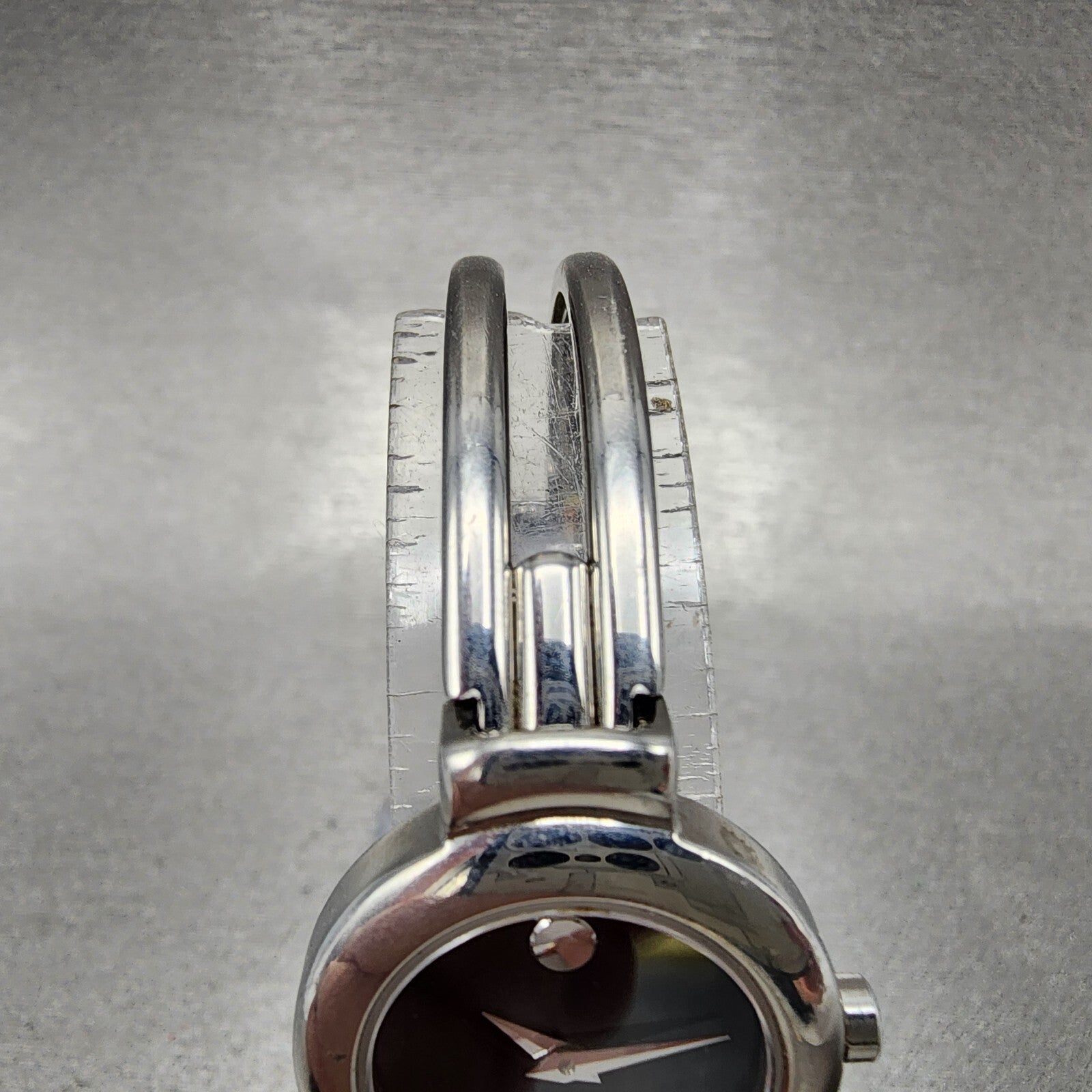 Movado Harmony Watch Women 23mm Black Dial Silver Tone 84.a1.809.a New Battery4