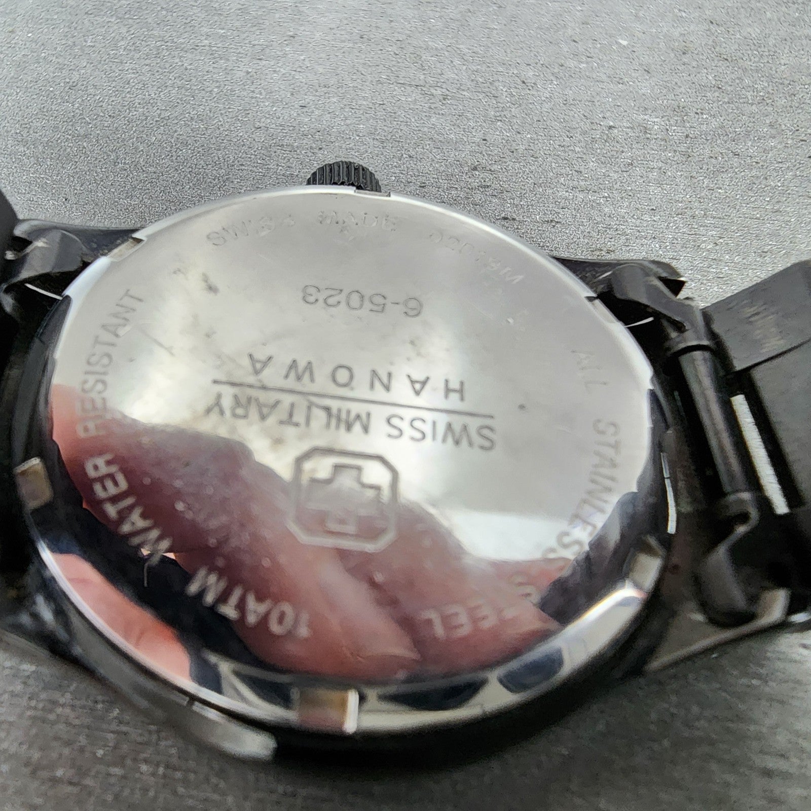 Swiss Military Hanowa Watch Women 36mm Purple Dial Black Date 65023 New Battery9