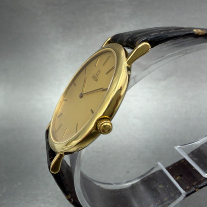Omega De Ville Watch Men 32mm Gold Dial Gold Plated Cal1378 195.0075.2 PARTS3