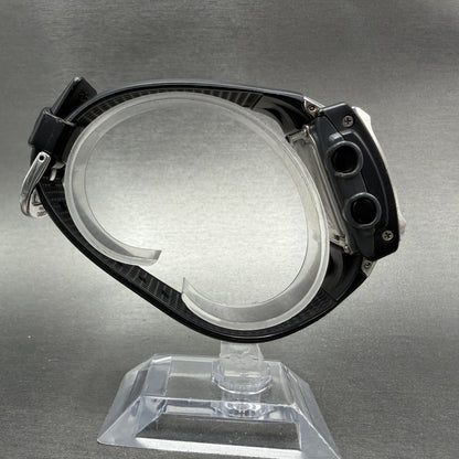 Casio Baby-G Watch Women 35mm Digital Black Silver Alarm Chrono BG-180 New Batt8
