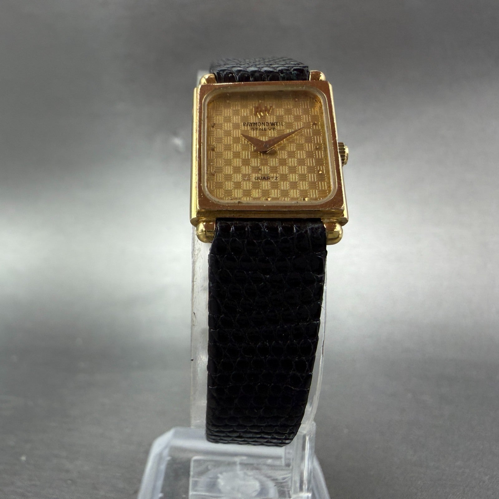 Raymond Weil Tank Watch Women 17mm Gold Dial Gold Plated Rectangle 5732 PARTS6