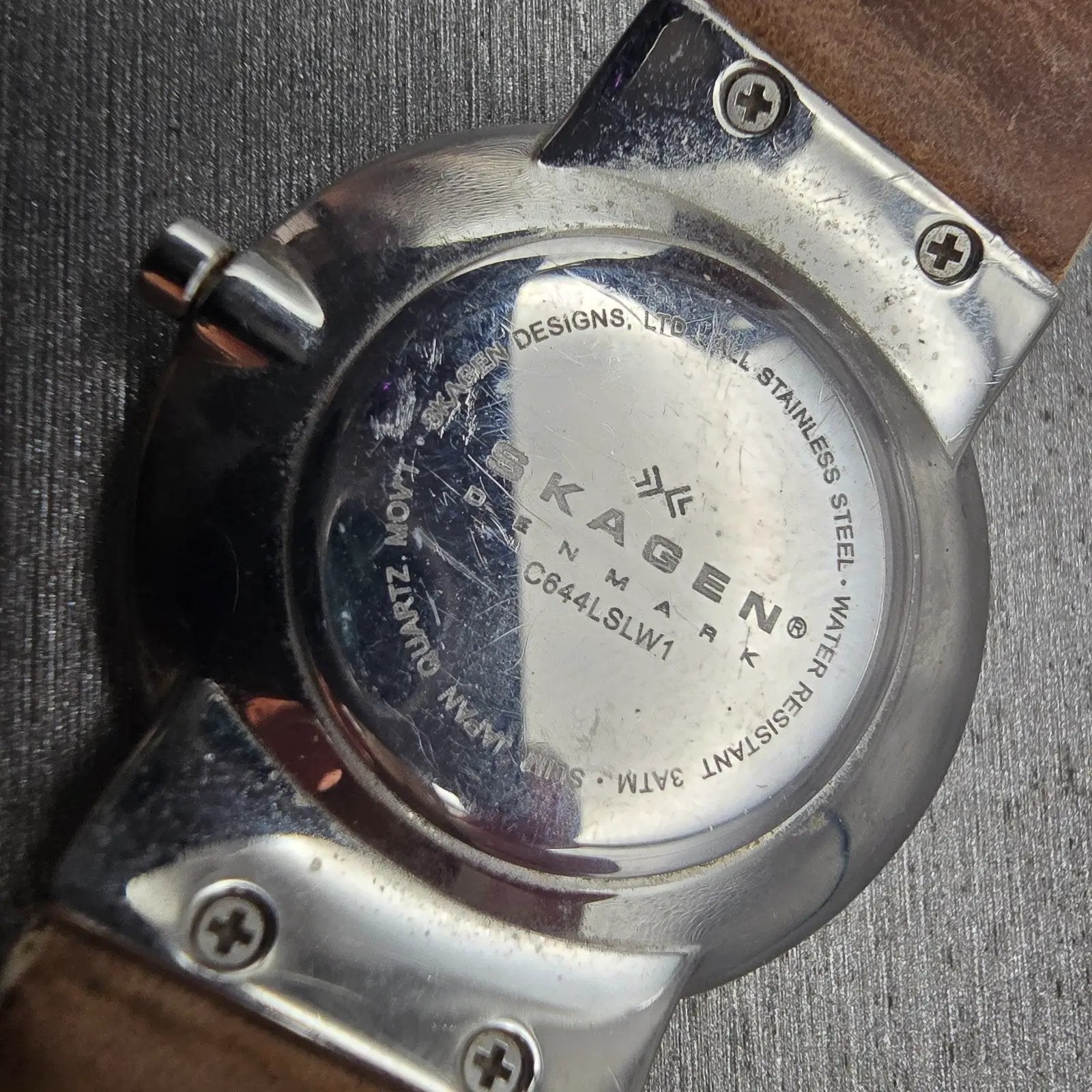 Skagen Watch Women 32mm MOP Dial Silver Tone Gemmed C644LSLW1 New Battery10