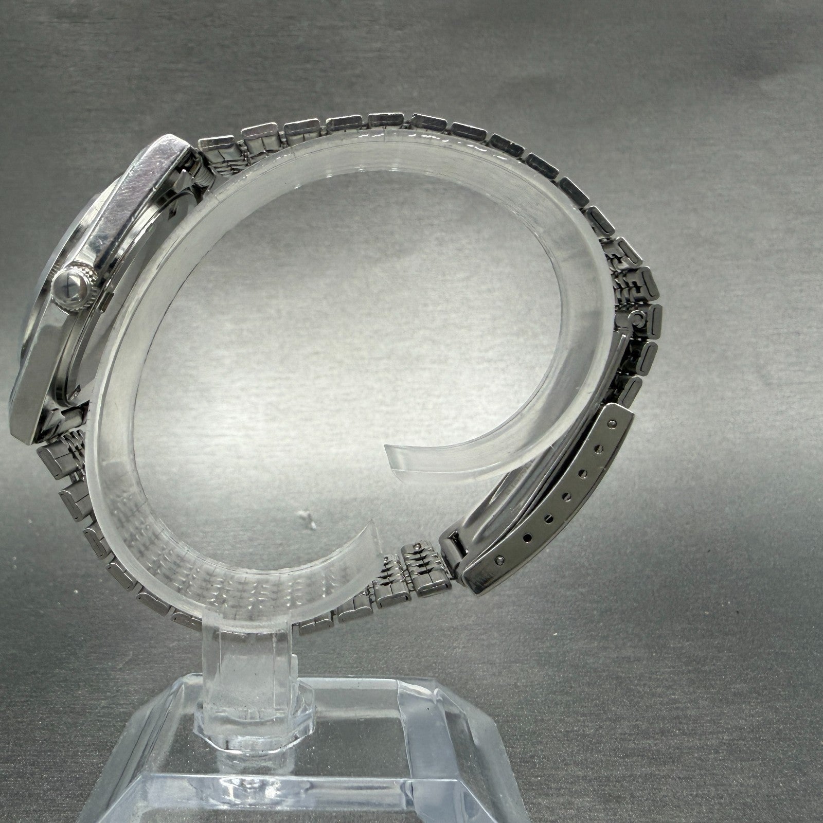 Orient Swimmer Watch Unisex 32mm Silver Dial Silver Tone Date Round New Battery6